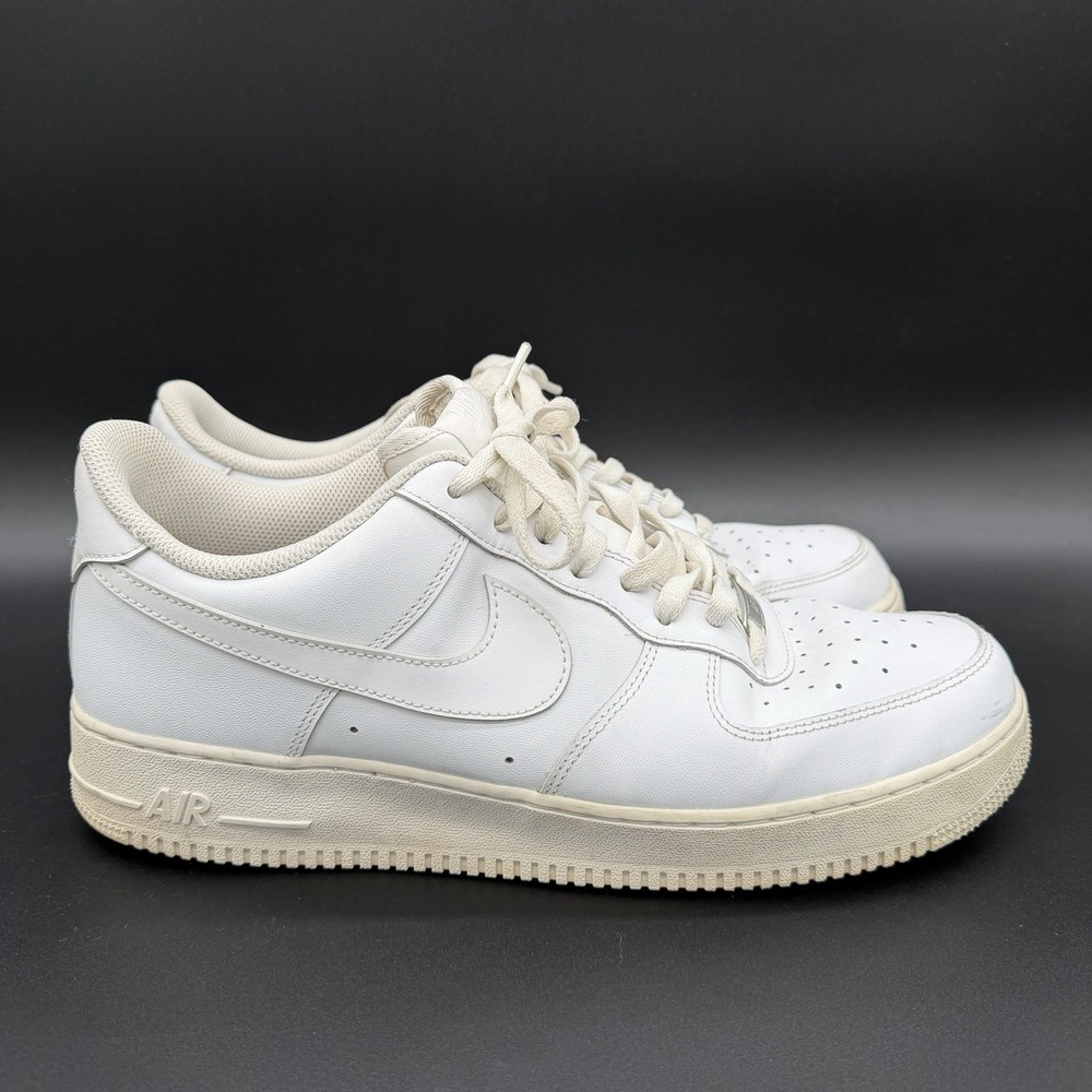 Nike Air Force 1 07 White‎ Mens 13 Leather Low Top Sneakers CW2288-111